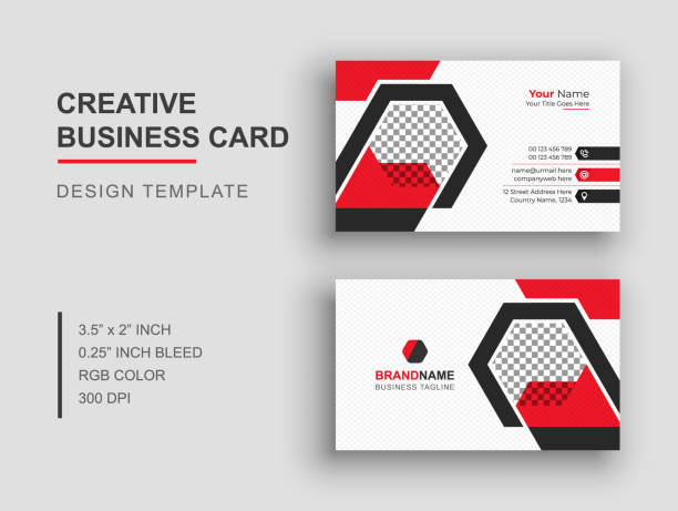 Business Card, Creative Business Card, Modern Business Card Template, Minimalist and Clean Business Card, Visiting Card Business Card, Creative Business Card, Modern Business Card Template, Minimalist and Clean Business Card, Visiting Card visit card stock illustrations
