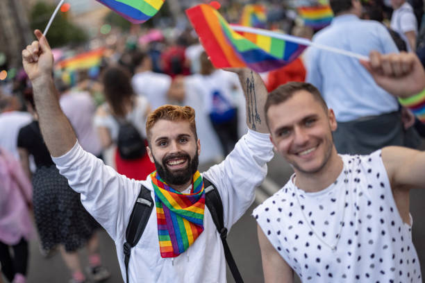 istock Gay men celebrating 1327115750