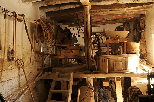 Inside of a flour mill