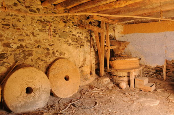 istock Inside of a flour mill 1327118242