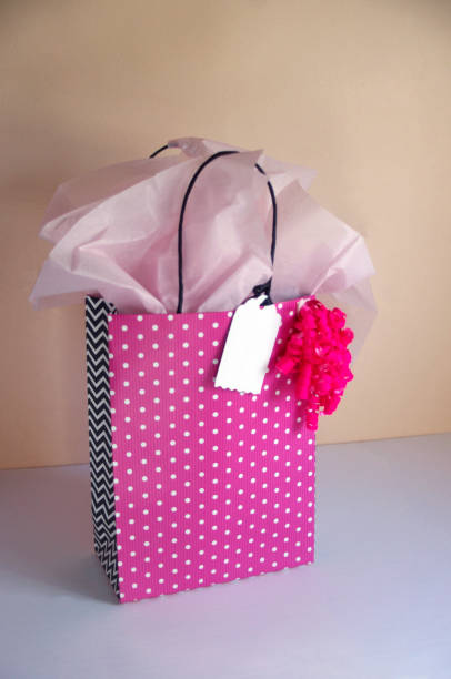 istock happy bright pink birthday bag with blank tag 1327119617