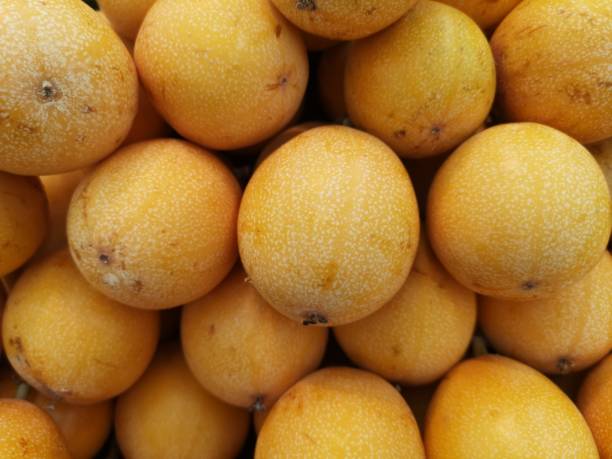 istock Granadilla, delicious tropical fruit, Passiflora ligularis. 1327119636