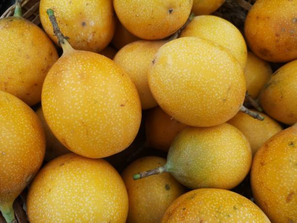 istock Granadilla, delicious tropical fruit, Passiflora ligularis. 1327119638