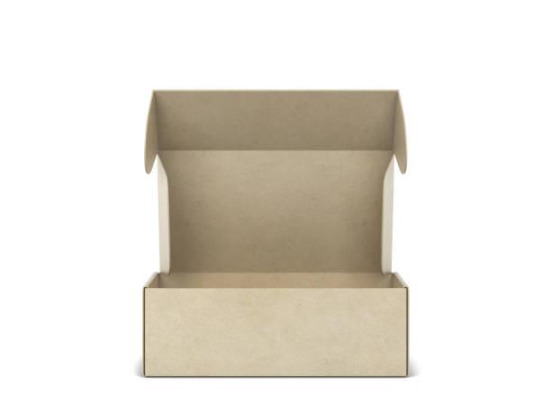 istock Blank tuck in flap packaging box mockup 1327119751
