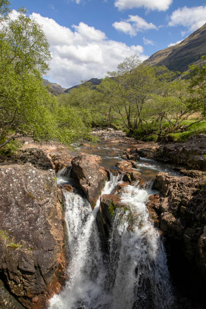The Lower Falls in Glen Nevis, Scottish Highlands, UK