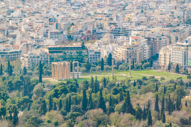 istock Cityscape Aerial View, Athens, Greece 1327143845