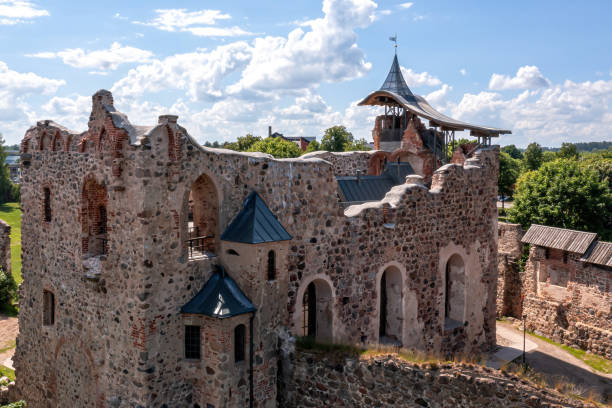 istock Dobele castle ruins (XIV) on XVI century, Dobele, Latvia 1327153688