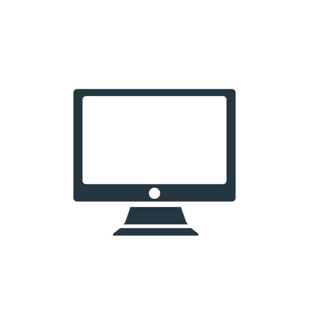 imac icon. Glyph imac icon for website design and mobile, app development, print. imac icon from filled electronic devices collection isolated on white background.