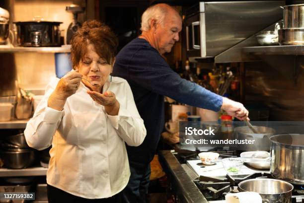 Tasting Gumbo In A Cooking Class Stock Photo - Download Image Now - Louisiana, Food, Eating