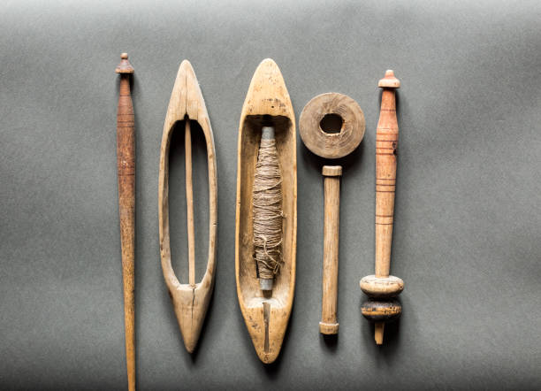 istock old loom wooden shuttle - antique shuttle weaving tools 1327163355
