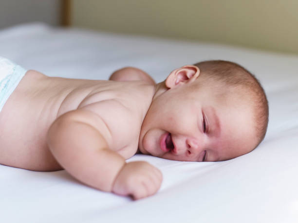 istock Portrait newborn baby happy 1327165358