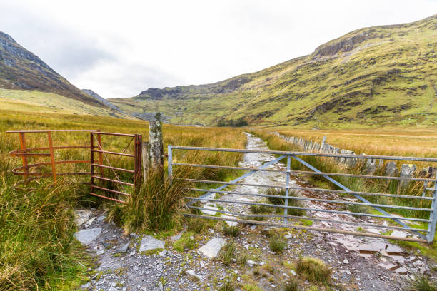 istock View from gate up hanging valley cwmorthin. 1327165874