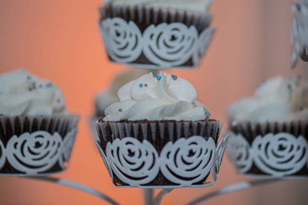 istock Vanilla cupcakes with chocolate crumbs 1327175871