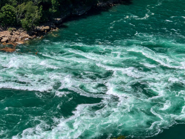 istock Canadian whirlpool and rapids downstream from Niagara Falls 1327191179