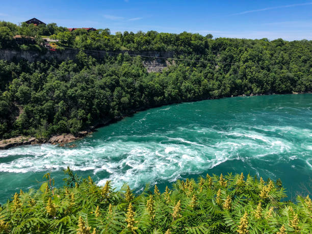 istock Canadian whirlpool and rapids downstream from Niagara Falls 1327191191