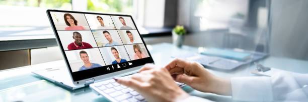 istock Online Digital HR Video Conference Webinar 1327204318