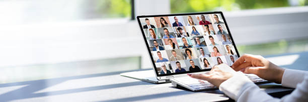 istock Online Digital HR Video Conference Webinar 1327204327