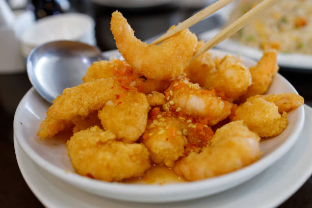 istock Hongkong style fried shrimp 1327207885