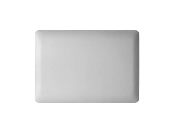 istock Top view of closed computer labtop notebook device in technology. Modern mock up design. 1327209872