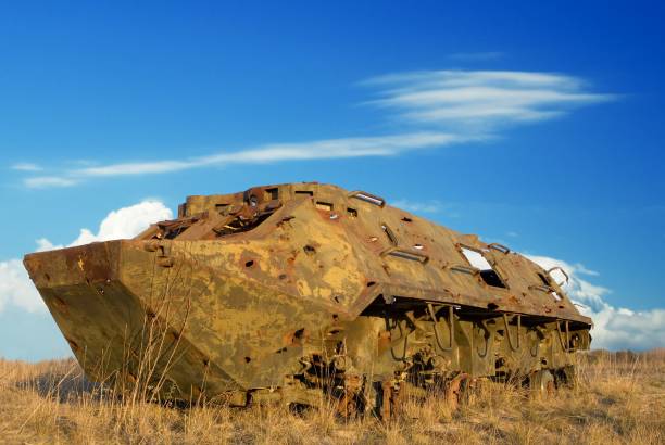 istock armored trooper carrier in a steppe 1327211311
