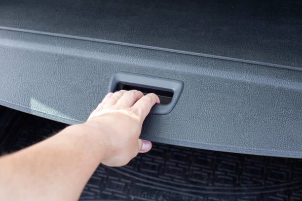 istock Black modern tailgate on the car, designer. Transport 1327217337