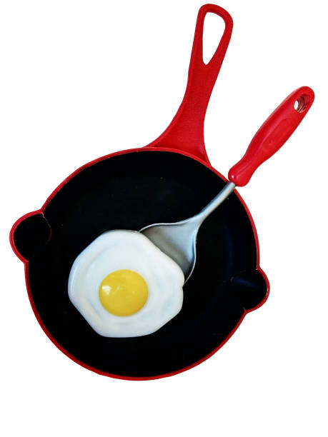 istock fried egg in the pan - toy 1327222360