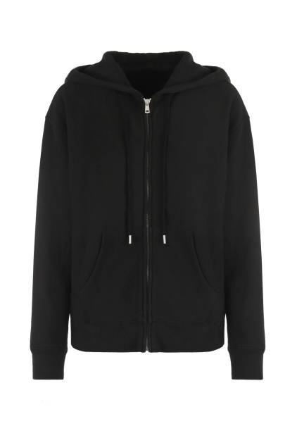 istock Black sport hoodie 1327222575