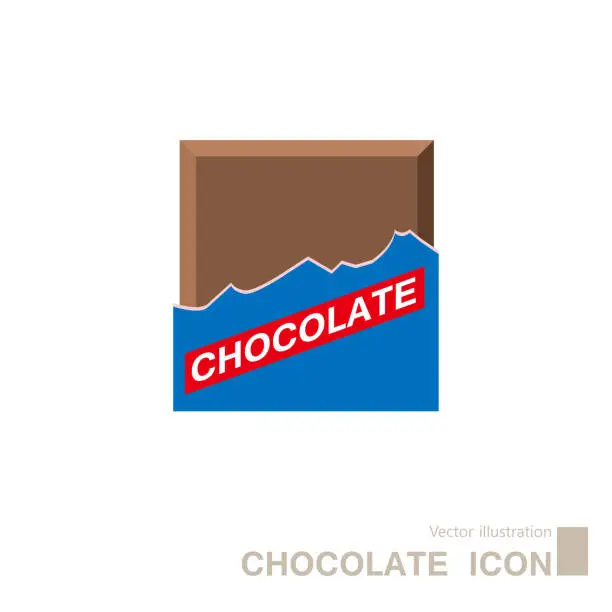 Vector illustration of Vector drawn chocolate.