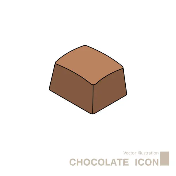 Vector illustration of Vector drawn chocolate.