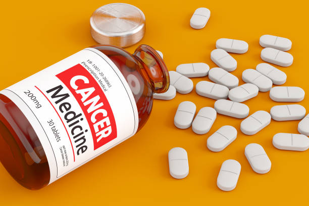 istock Cancer Medicine Bottle with Pills 1327233939