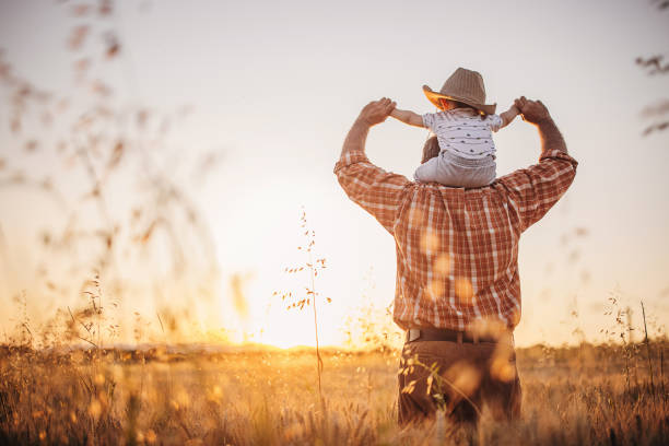 istock Farmer in a golden field of wheat 1327238708