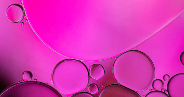 istock Abstract oil droplets on water creative art image and pattern. 1327238769