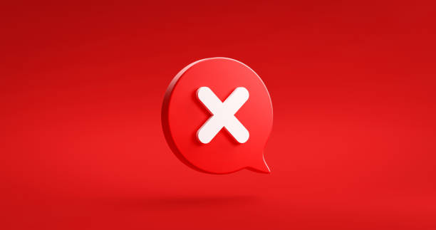 White cross check mark icon button and no or wrong symbol on reject cancel sign button negative checklist background with decline option box. 3D rendering. White cross check mark icon button and no or wrong symbol on reject cancel sign button negative checklist background with decline option box. 3D rendering. denial stock pictures, royalty-free photos & images