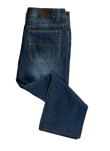 istock Blue jeans isolated on white background.Beautiful jeans 1327243823
