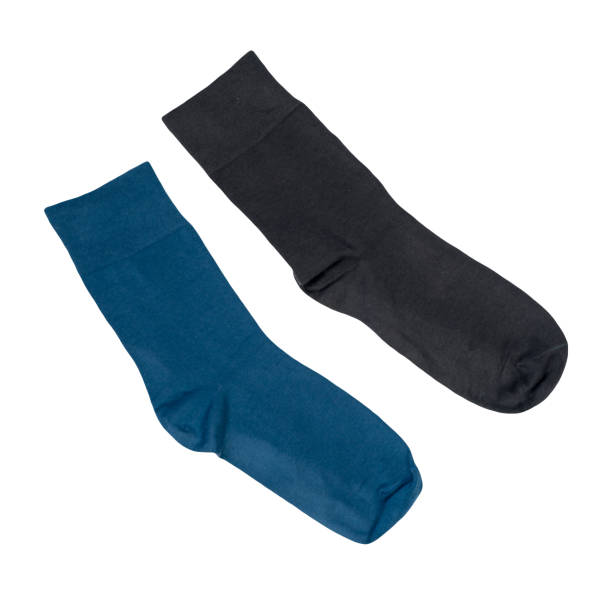 istock cotton socks isolated on a white background. 1327243879