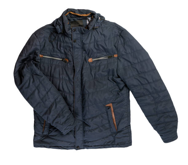 istock Men's jacket in a hood isolated on a white background. Windbreaker jacket 1327243905