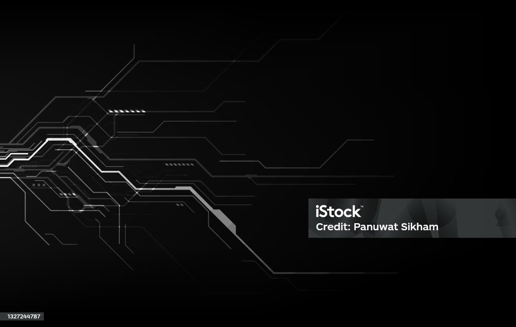Abstract Technology Cyber Concept Vector Background Stock Illustration ...