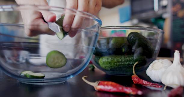 istock Preparing quick pickles of fresh cucumbers 1327248601