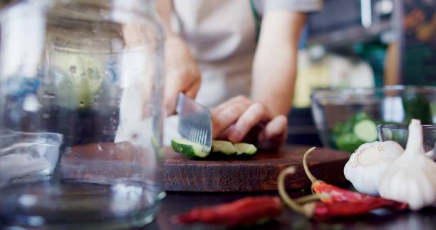 istock Preparing quick pickles of fresh cucumbers 1327248774