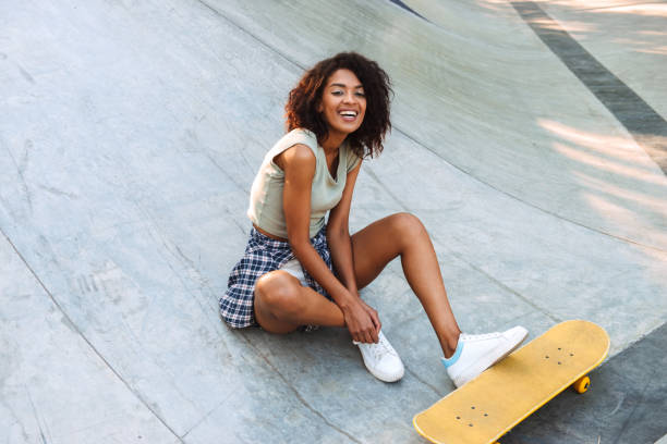 istock Laughing young afro american girl 1327252199