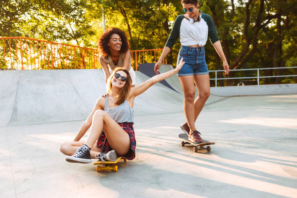 istock Three smiling young girls 1327252945
