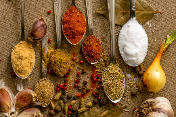 istock Colourful herbs and spices for cooking 1327253939