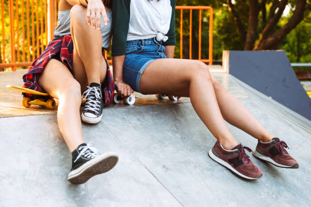 istock Cropped image of two young girls 1327254128
