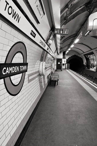 Camden Town underground station on May 15, 2012 in London. London Underground is the 11th busiest metro system worldwide with 1.1 billion annual rides.