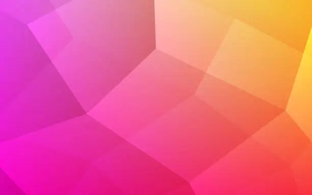 Vector illustration of Abstract Modern Background with Lowpoly and Lines Element and Rainbow Colorful Gradient Color.