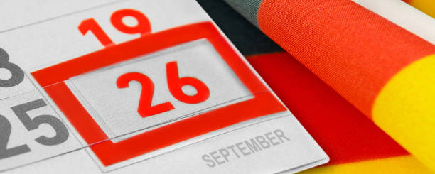 istock Calendar Elections September 26   2021 and German Flag 1327264336