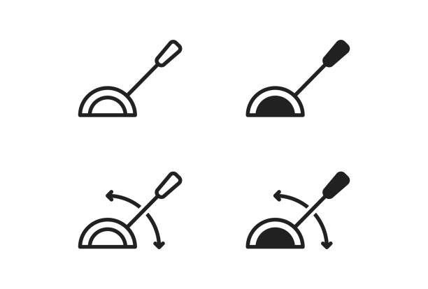 Lever icon vector illustration levers icon stock illustrations