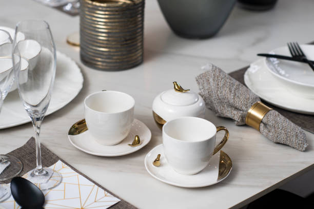 istock Tables set of Utensils and Cutlery 1327265962