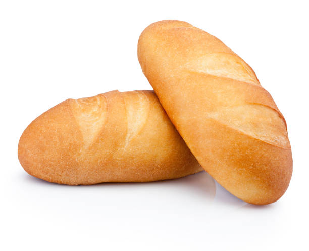 istock Two loaf of bread isolated on white background 1327267239