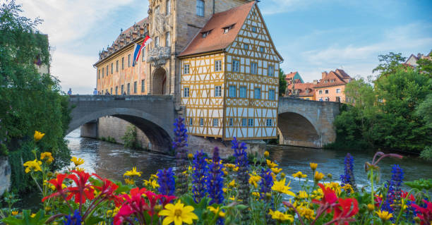 istock Summer Flowers in Front of River Regnitz Bamberg Germany 1327267312